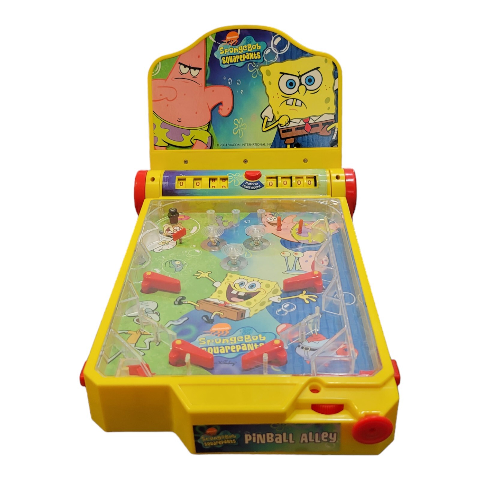 Spongebob Squarepants PINBALL ALLEY Tabletop 15" PINBALL GAME 2004 Collectibles