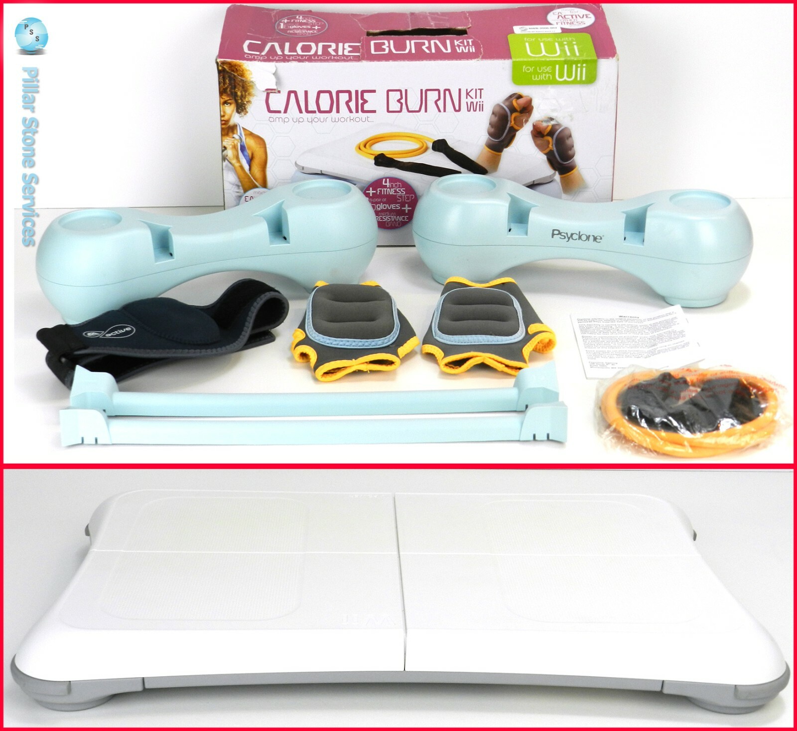 Nintendo Wii Fit Balance Board and Psyclone Calorie Burn Combo Fitness Accessory