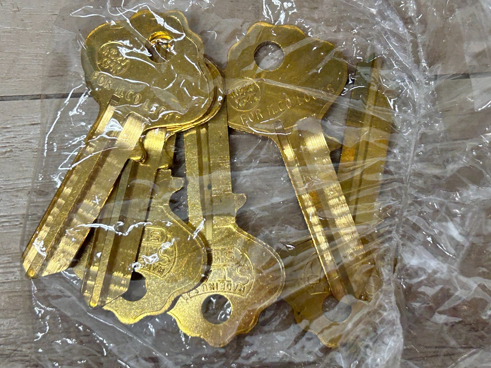 STAR Locksmith Supplies Brass 5IL4 Key Blanks Set Of 6 Made In USA NOS