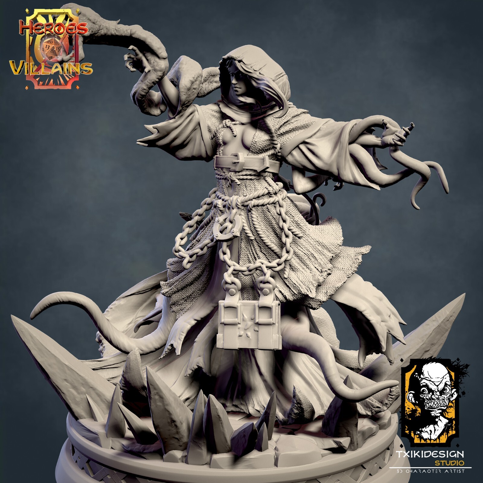 Dungeons & Dragons Playable Character - Female Human - Vilethra - Witch
