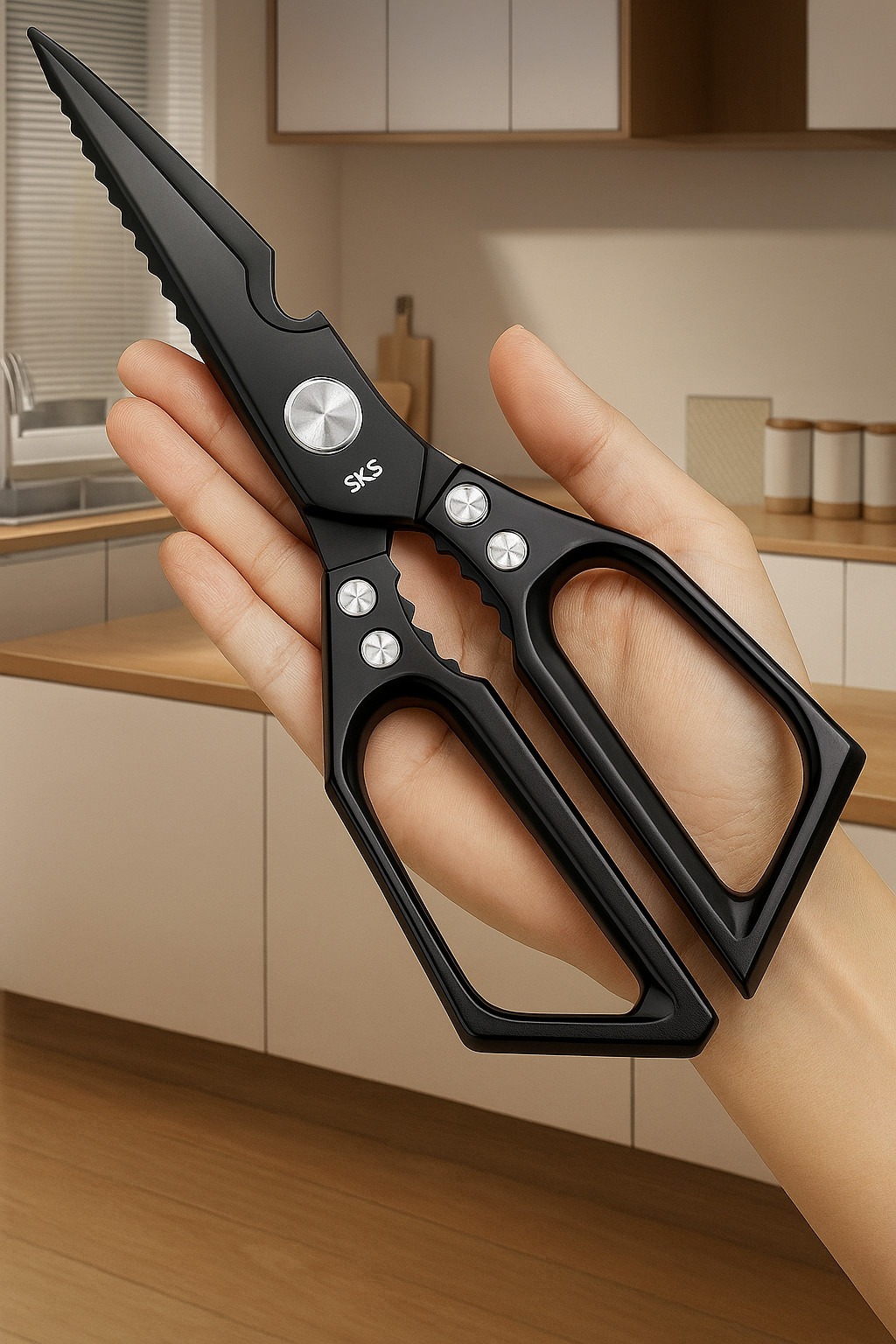 Stainless Steel Kitchen Shears Heavy Duty Multipurpose Scissors – Large Handle