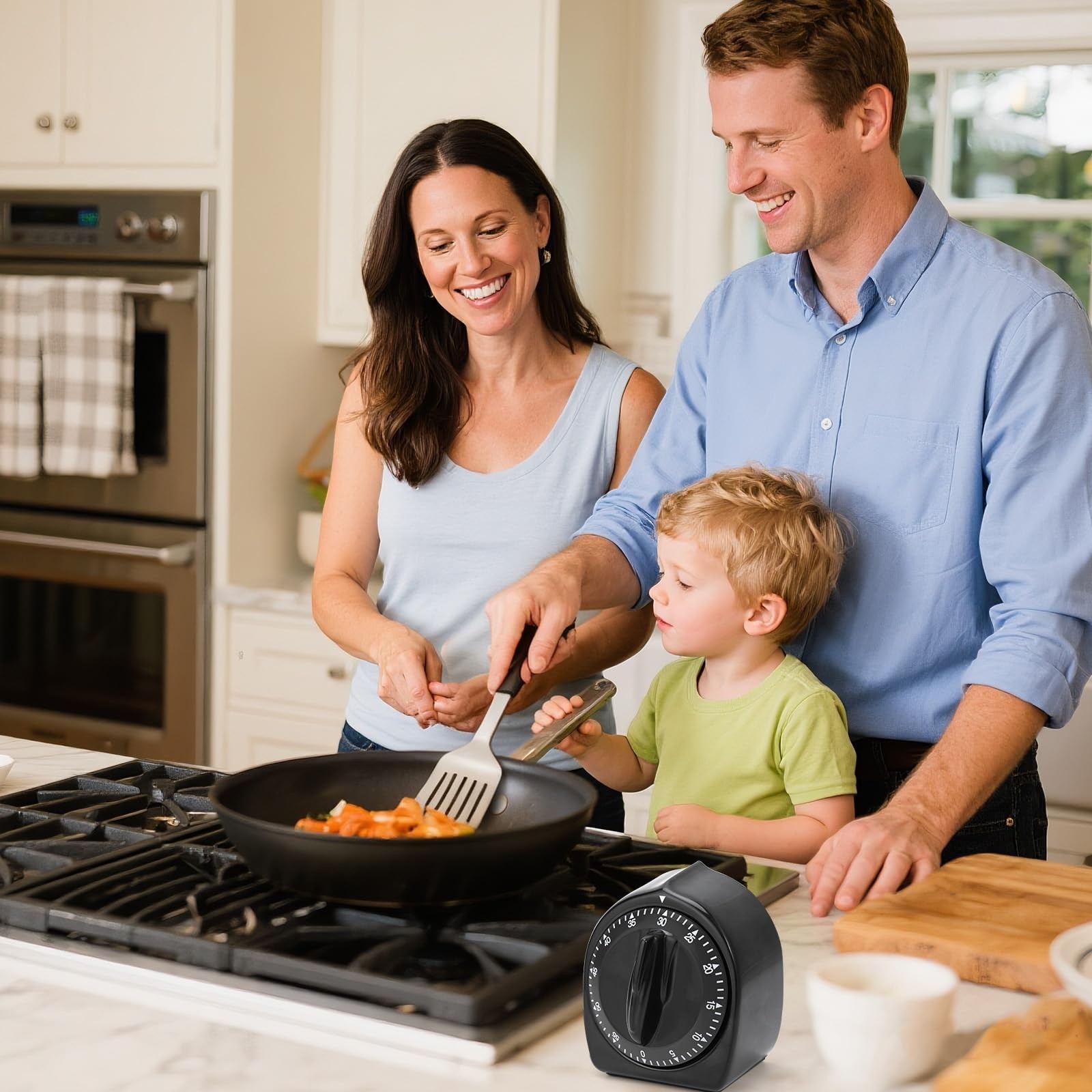 Kitchen Timers for Cooking, 60 Minute Wind Up - Chef Cooking Timer with Loud