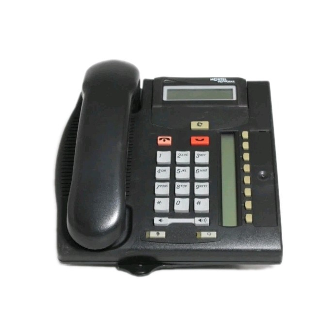 Nortel T7208 NT8B26 - Black - IP Office Phones w/ Handsets & Stands