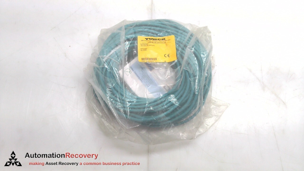 TURCK RSCD RJ45 442-30M/C1195, ETHERNET CABLE ASSEMBLY, U2-17436, NEW #307167