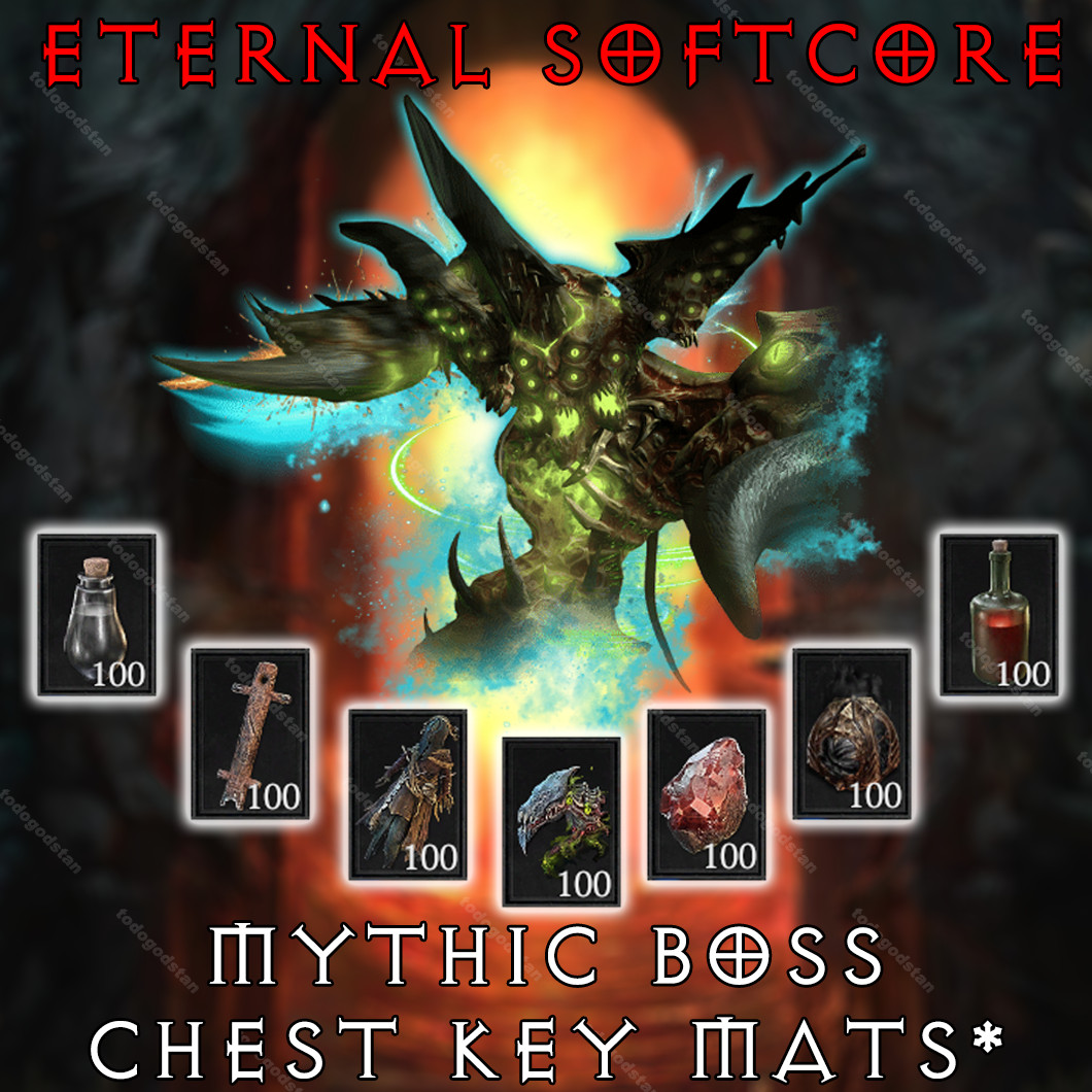 Diablo 4 💥 ETERNAL REALM 💥 Betrayer Husks | Belial | Boss Mats | ALL BOSSES