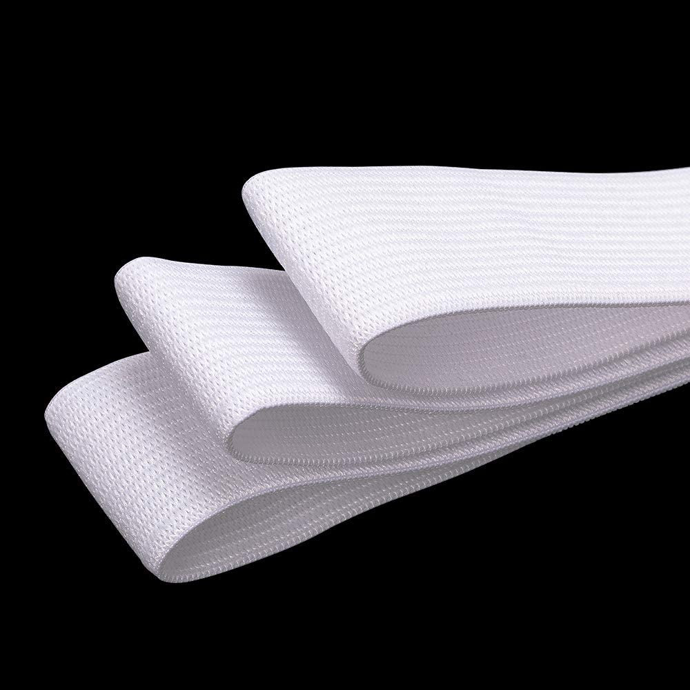 Elastic Bands for Sewing 1 Inch 32 Yards White Knit Elastic Spool High Elasticit