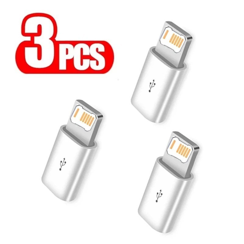 Micro USB To 8Pin iPhone Cable Adapter Android To iPhone iPads Converter LOT