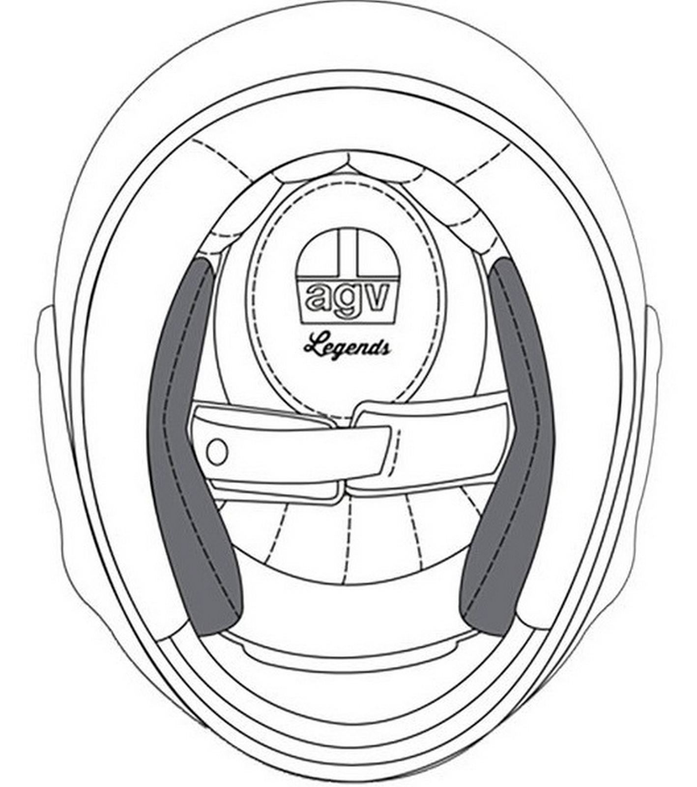 AGV X101 Helmet Replacement Cheek Pads Black