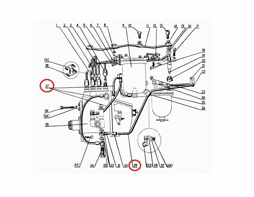 belarus tractor engine fuel bolts