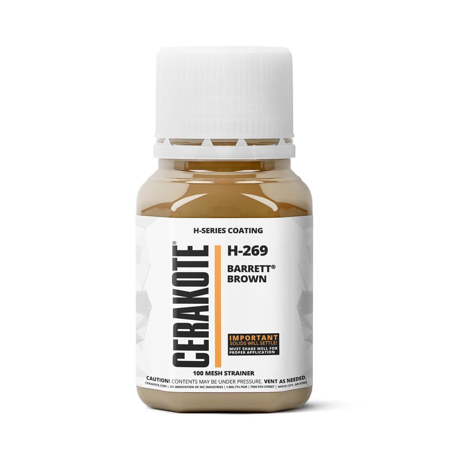 CERAKOTE® H-SERIES Oven Cure Coating with Part B H-269 Barrett Brown(4oz)