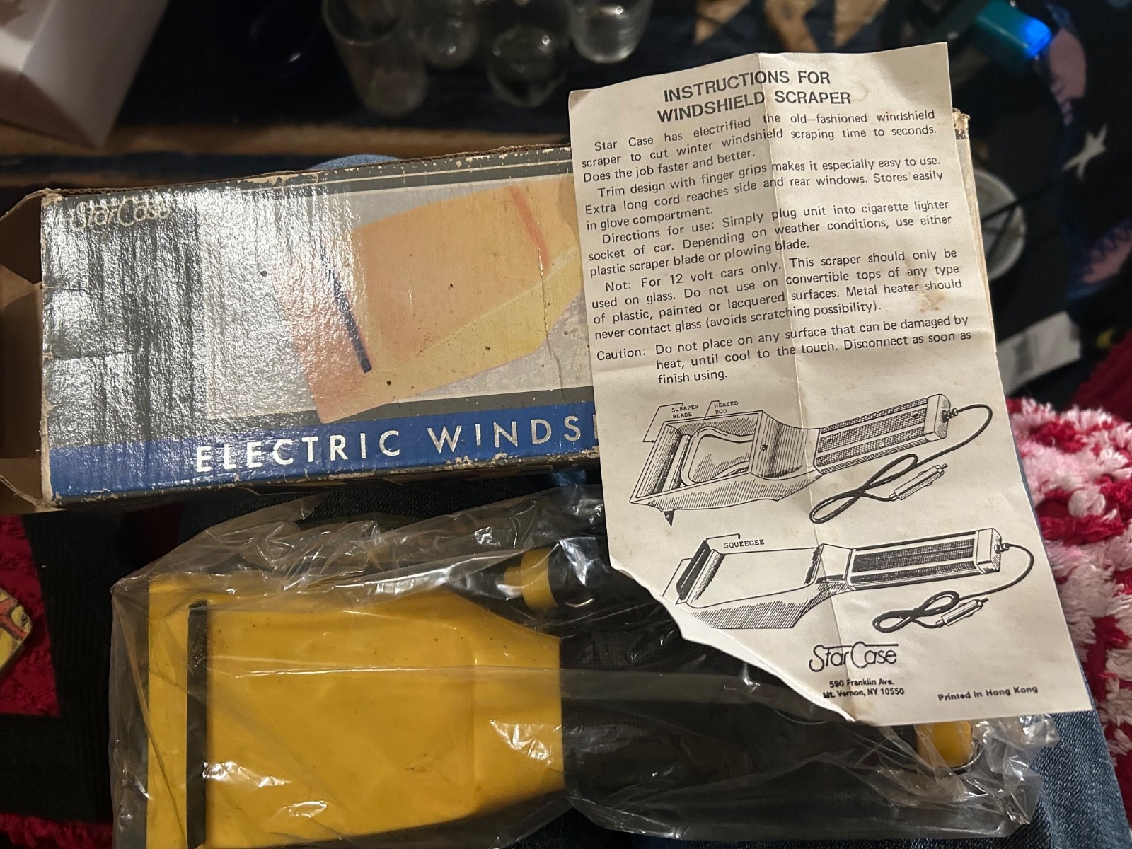 Vintage Electric Windshield Scraper #161V E & B Giftware 1997 NOS