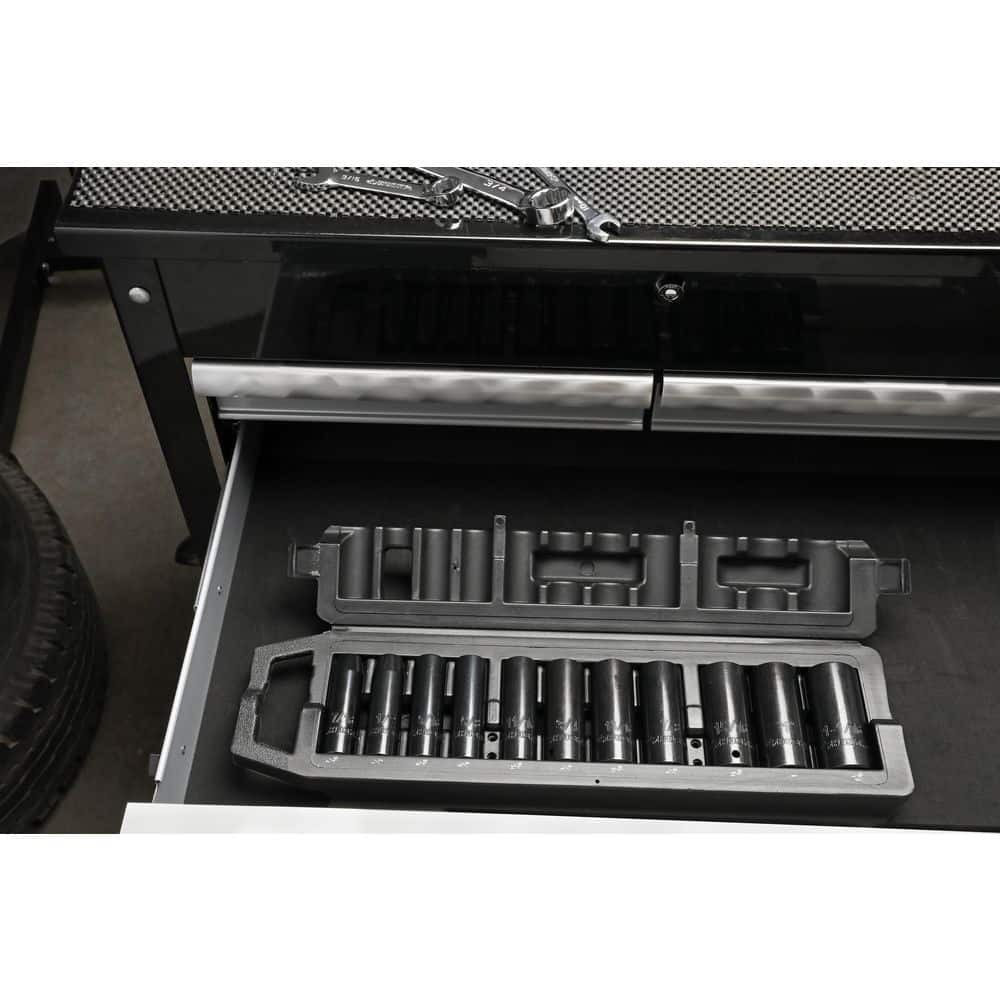 Husky 1/2" Drive SAE 6-Point Deep Impact Socket Set 11-Piece