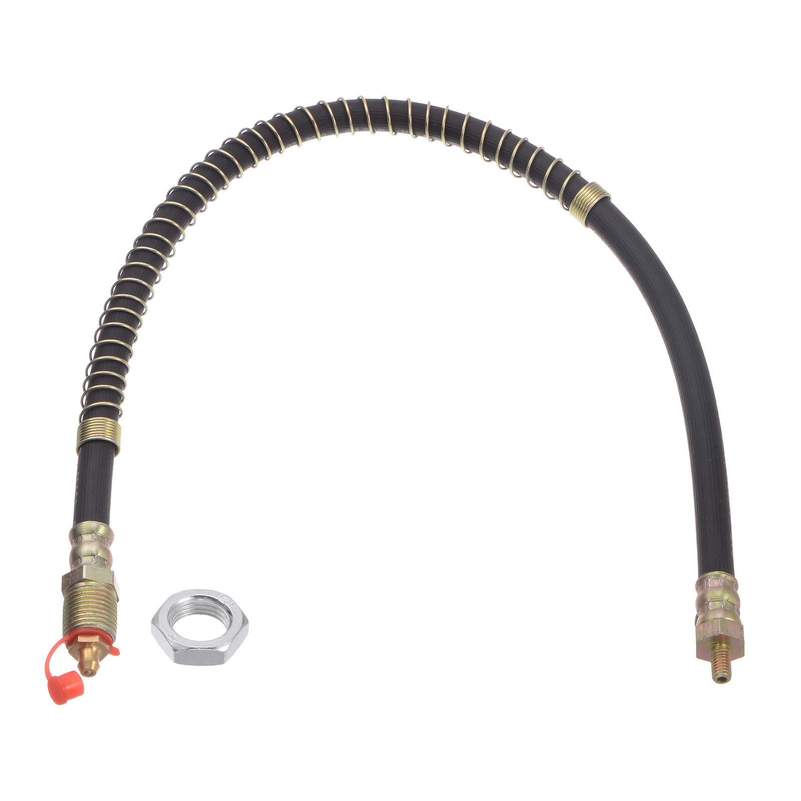 M6x1 Thread 19.69" Flexible Extension Grease Hose with Fixing Screw Nut