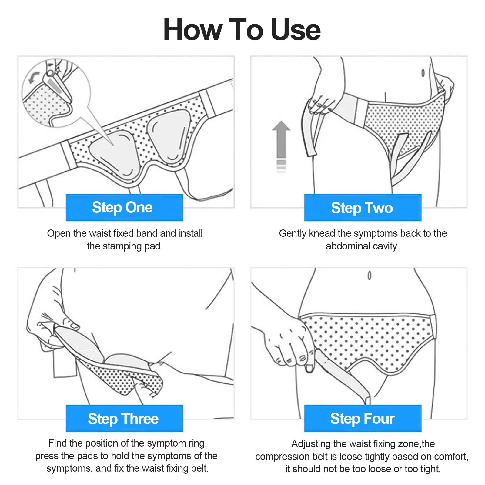 Medical Men's Inguinal Hernia Support Belt Double Groin Truss Brace Pain Relief