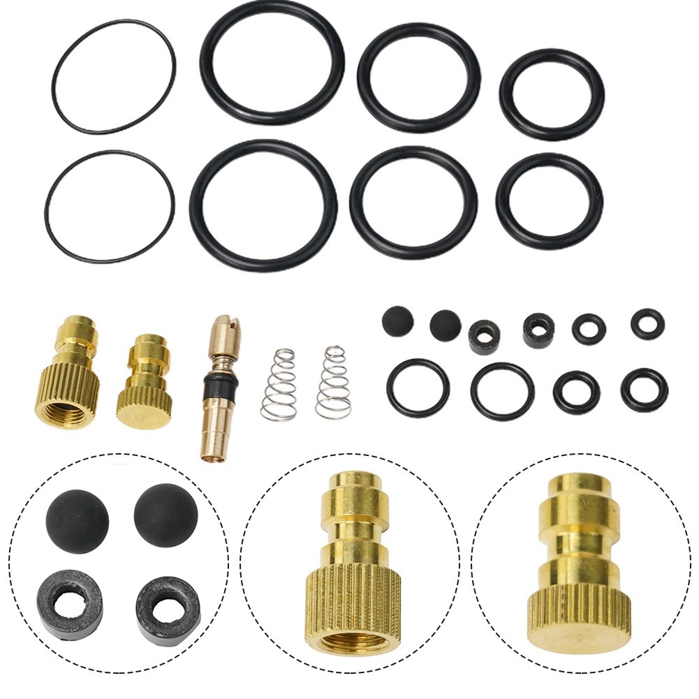 Pump Spare Kits PTFE Piston Replacement 20pcs/set Sealing 4500PSI Copper