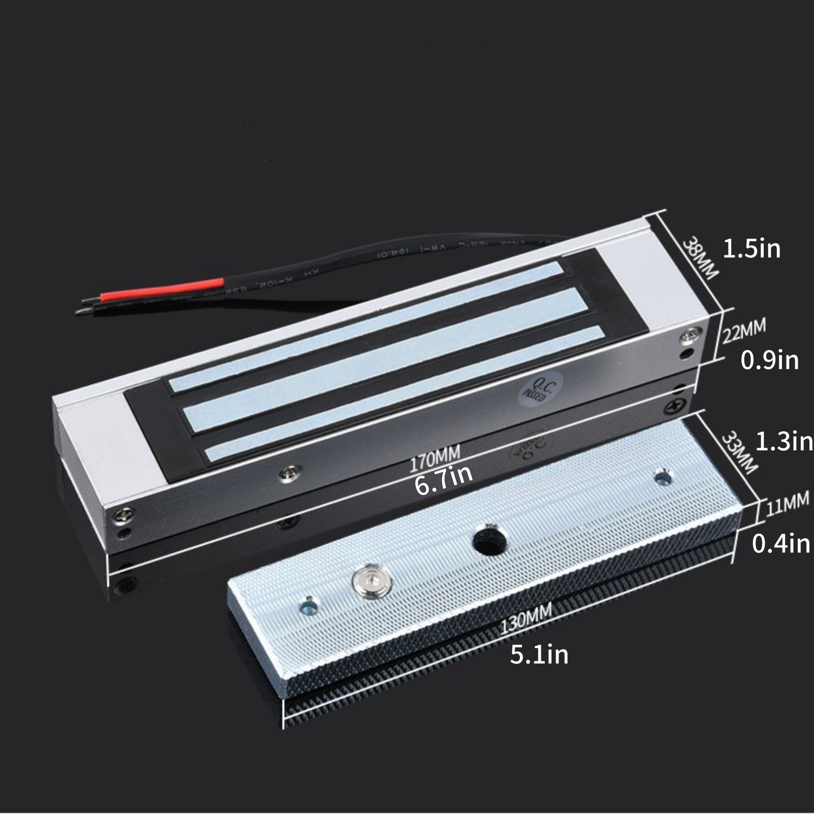 Door Gate Entry Access Control System, Electric Magnetic Lock+ 2 Remote Controls