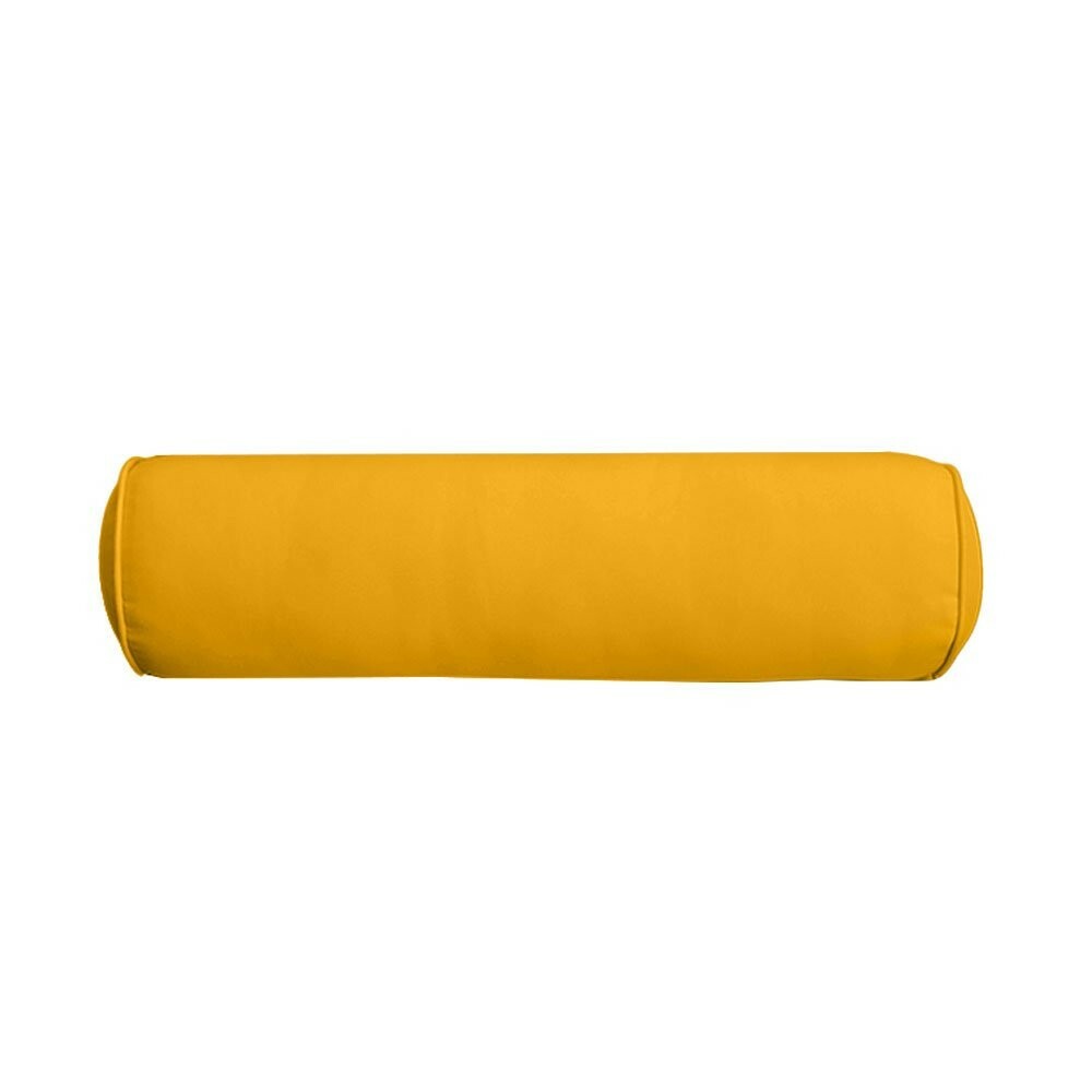 **COVER ONLY** - Outdoor Bolster Pillow Slipcover Piped Trim Small 23"x6"-AD108