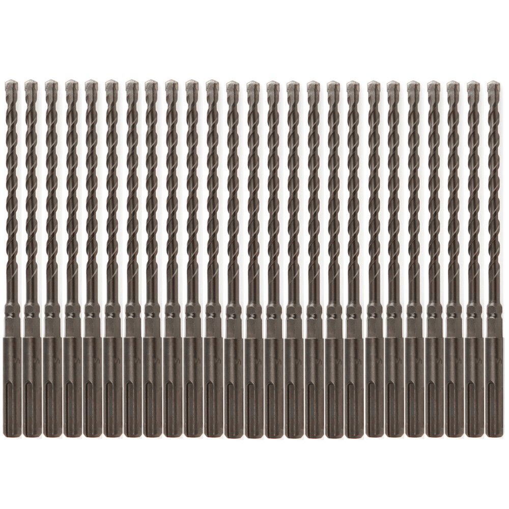 25PCS SDS Plus 3/16" X7" Rotary Hammer Concrete Masonry Drill Bit Carbide Tip