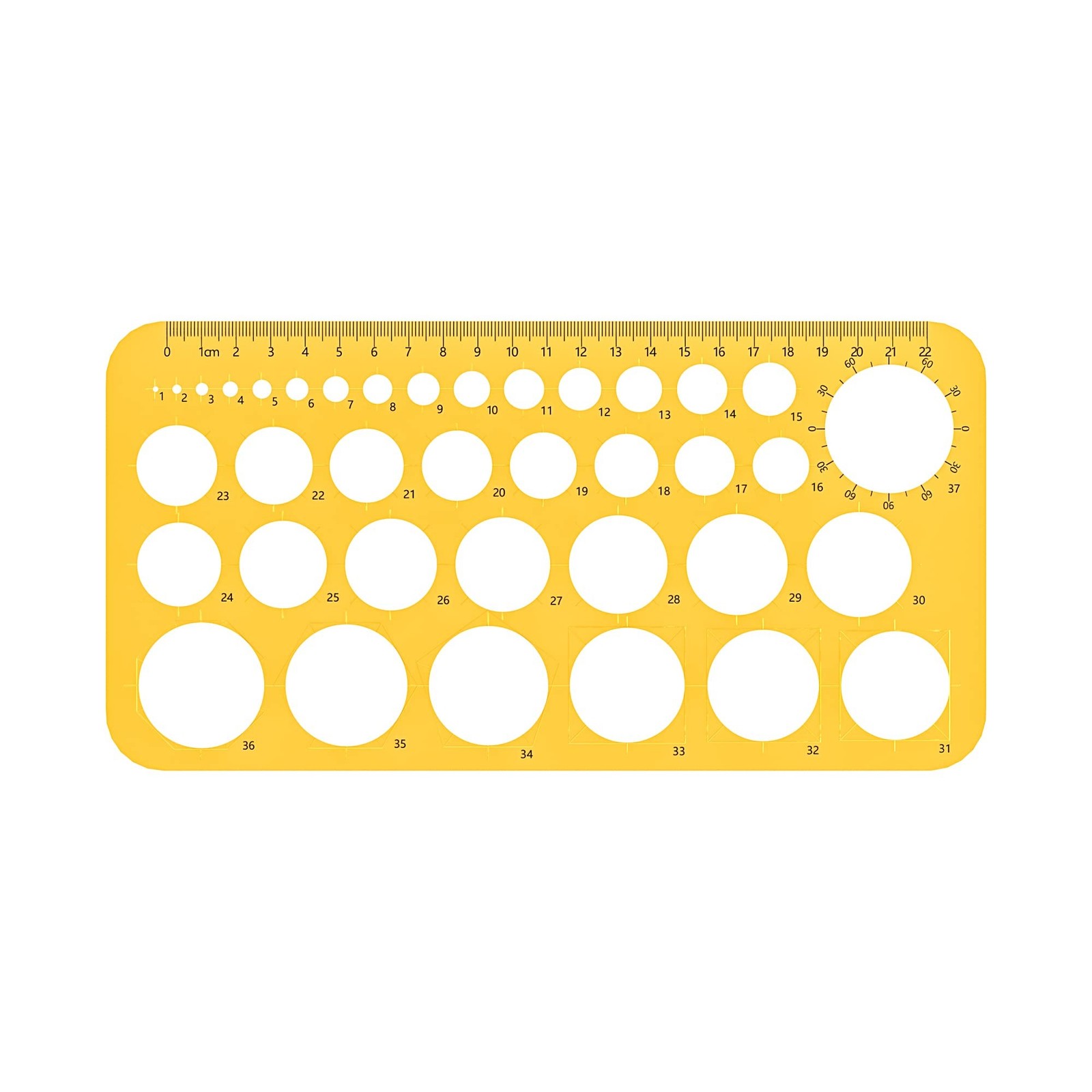 RZDEAL Circle Round Stencil Template Artist Design Drawing Aid Tool (Diameter...