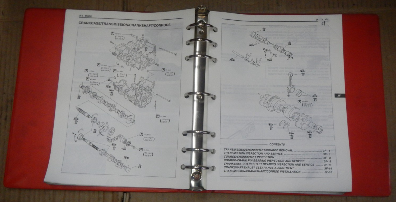 Service manual Suzuki GSX600F 1998 99500-35070-03E