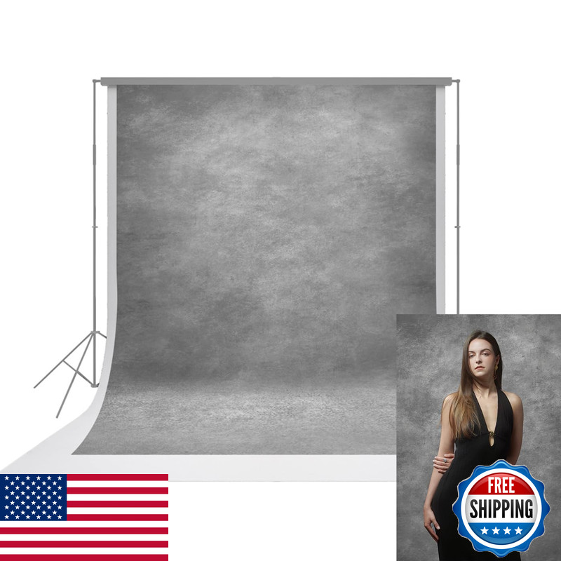 Urctepics 8X10Ft Light Grey Abstract Textured Professional Photography Backdrop