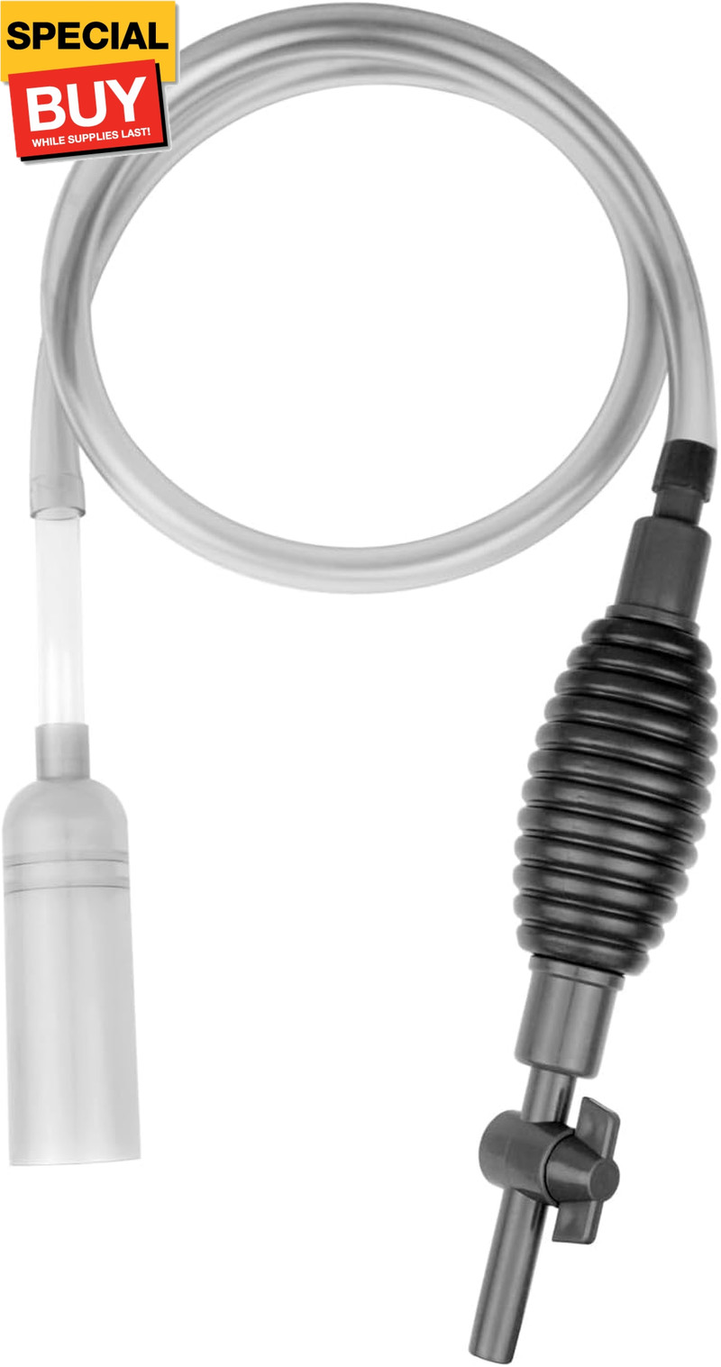 5.7FT Aquarium Siphon Vacuum Cleaner for Fish Tank Cleaning Gravel & Sand & Chan
