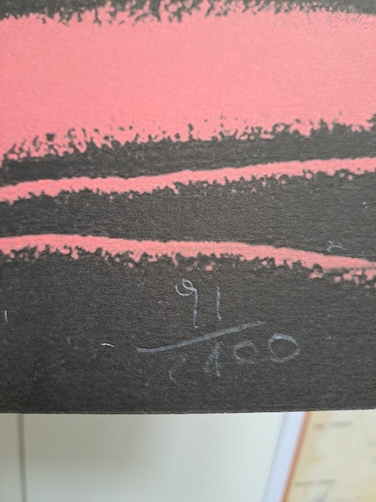1980s Andy Warhol Signed Limited Edition Lithograph - Vesuvius