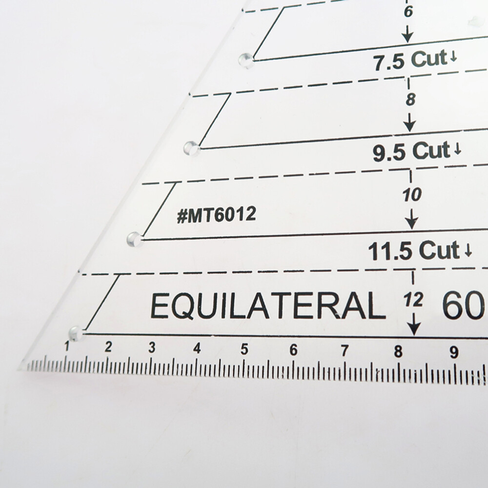 Patchwork Ruler 60 Degree Triangle Quilting Ruler Patchwork Acrylic Template