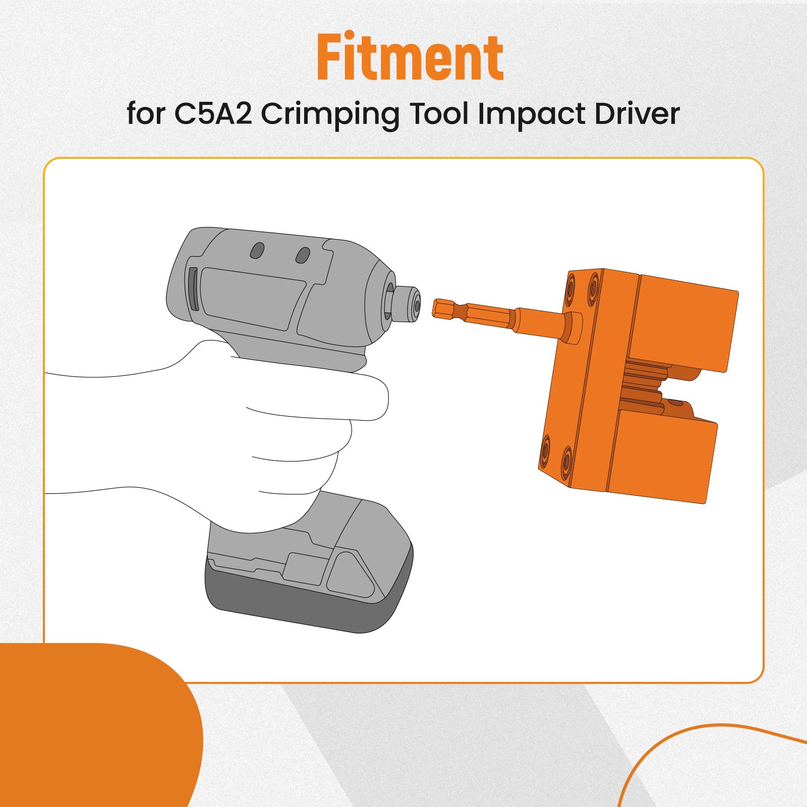 Impact Assisted Crimping Machine Fit For C5A2 Crimping Tool Impact Driver