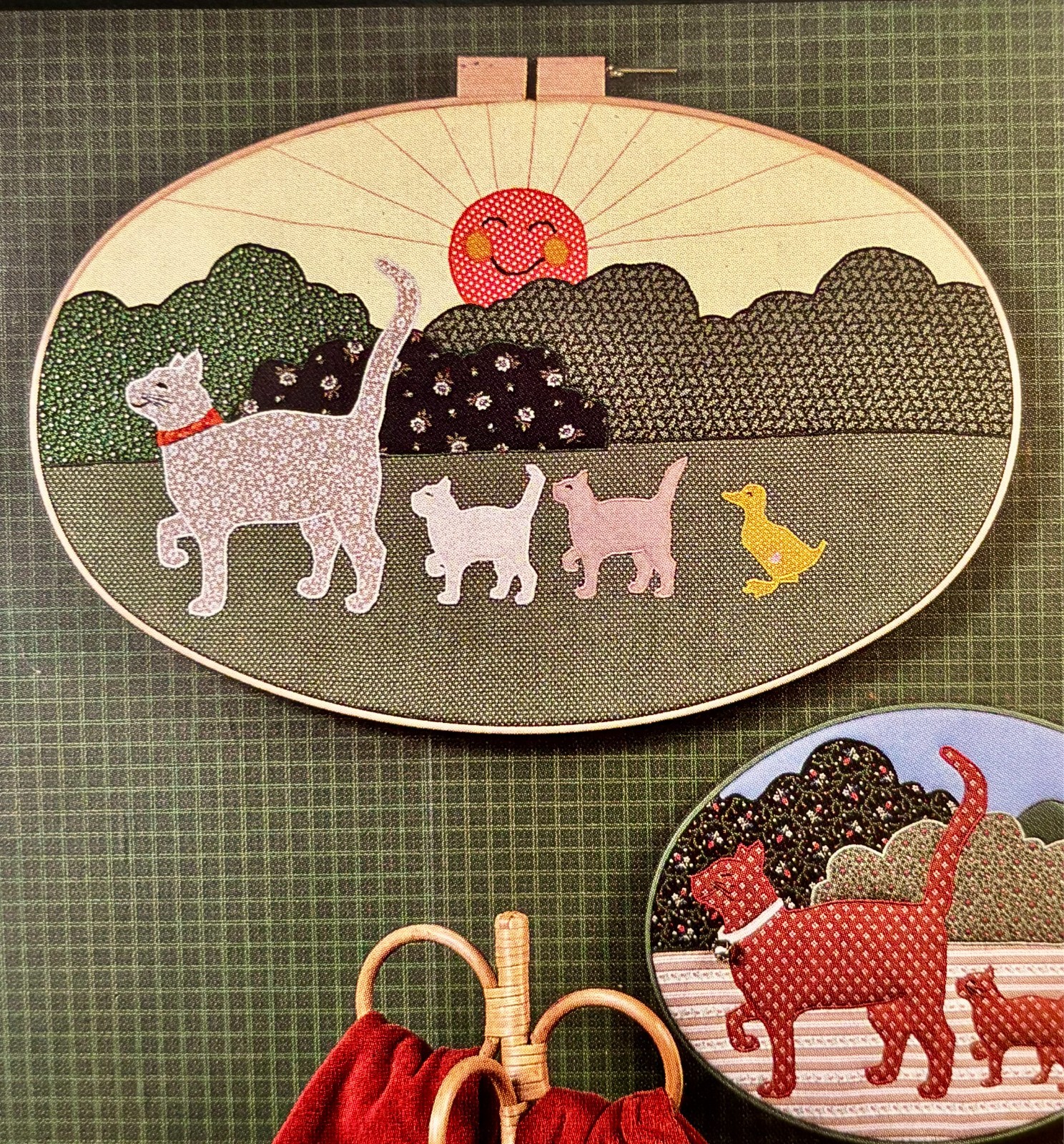 Vintage (1984) Applique Pattern | Cute Cats | Free Shipping