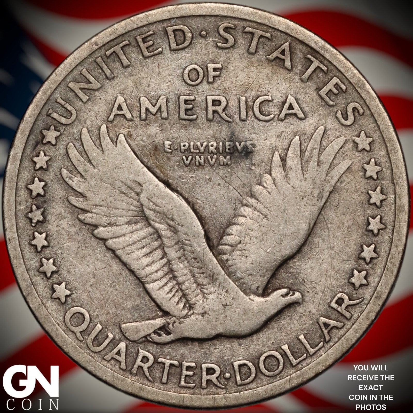 1917 P TYPE 1 Standing Liberty Quarter B1414
