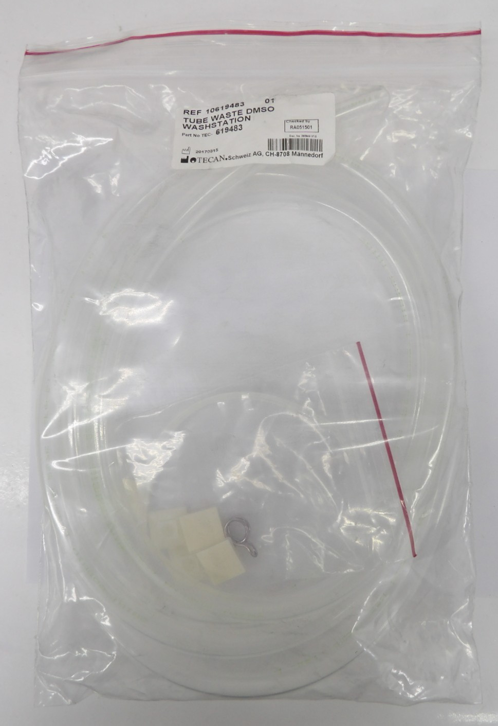 TECAN 619483 Tube Waste DMSO WASHSTATION REF 10619483