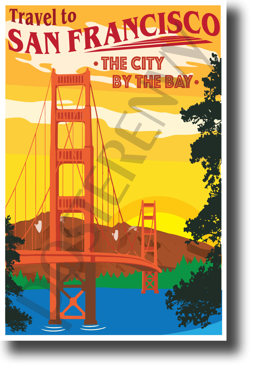 Travel to San Francisco - The City By The Bay - NEW Art Travel POSTER (tr592)