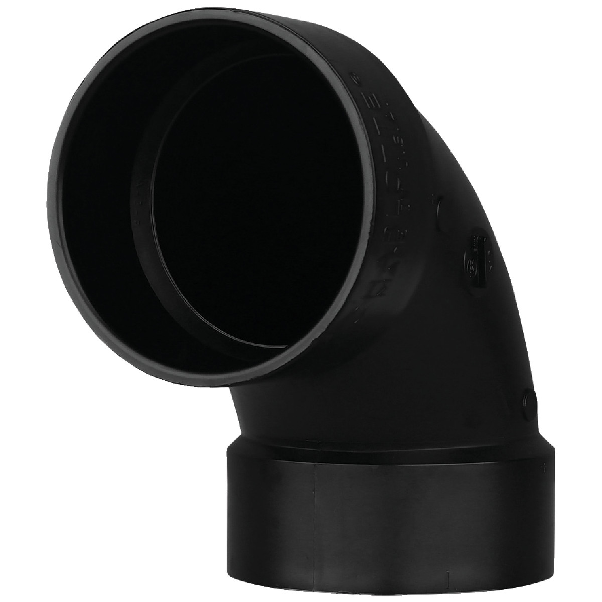 Charlotte Pipe 4" 90D Abs Sanitry Elbow ABS 00300  1200HA