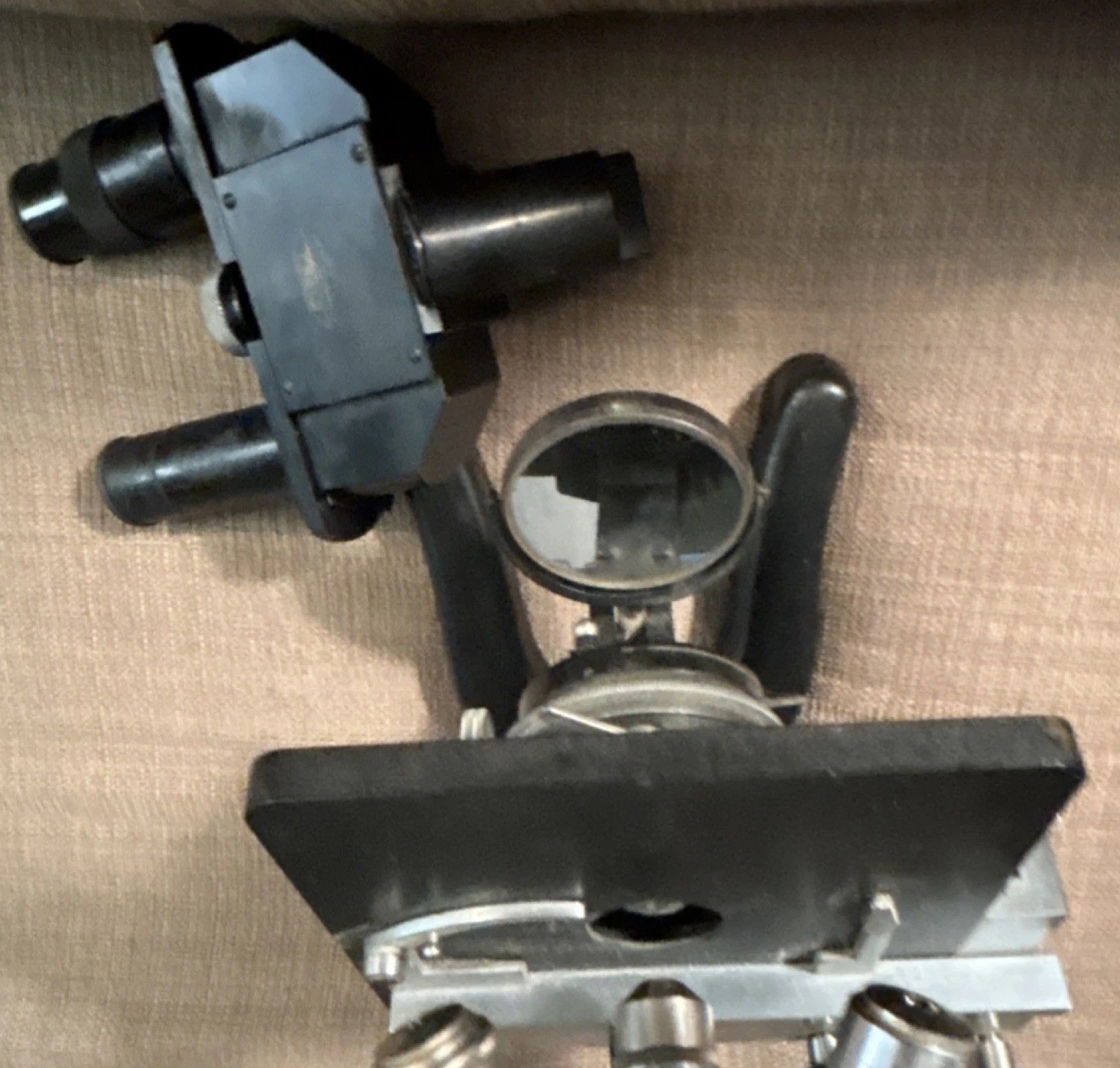 Leitz Wetzlar DRP Microscope with Multiple Objective Lenses
