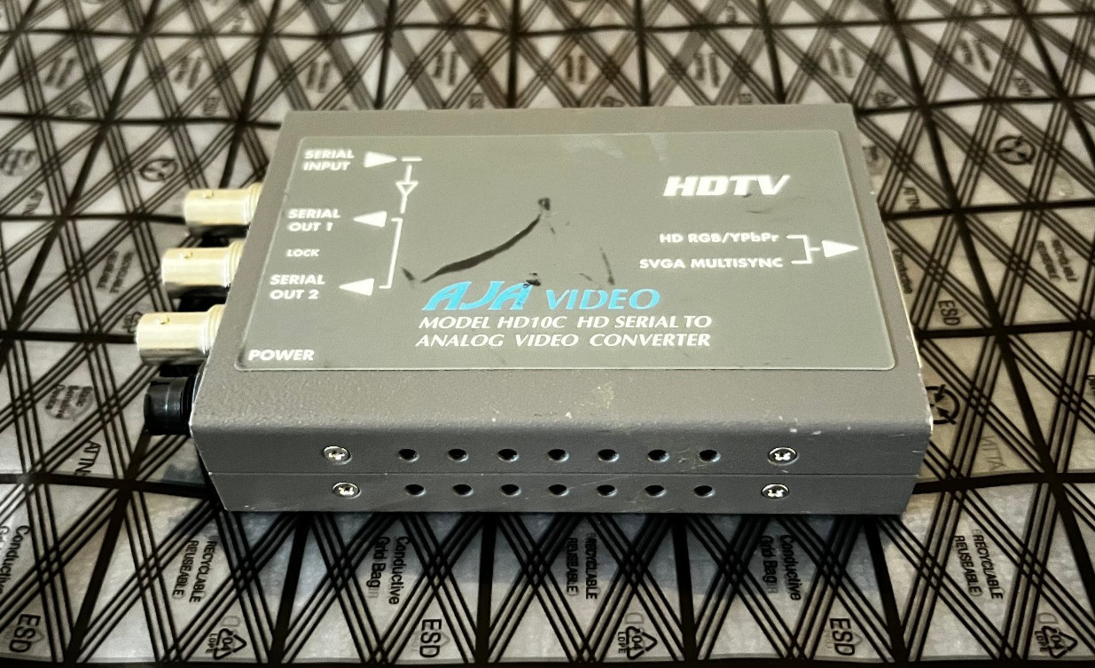 AJA HD10C Digital to Component Video Converter No PSU
