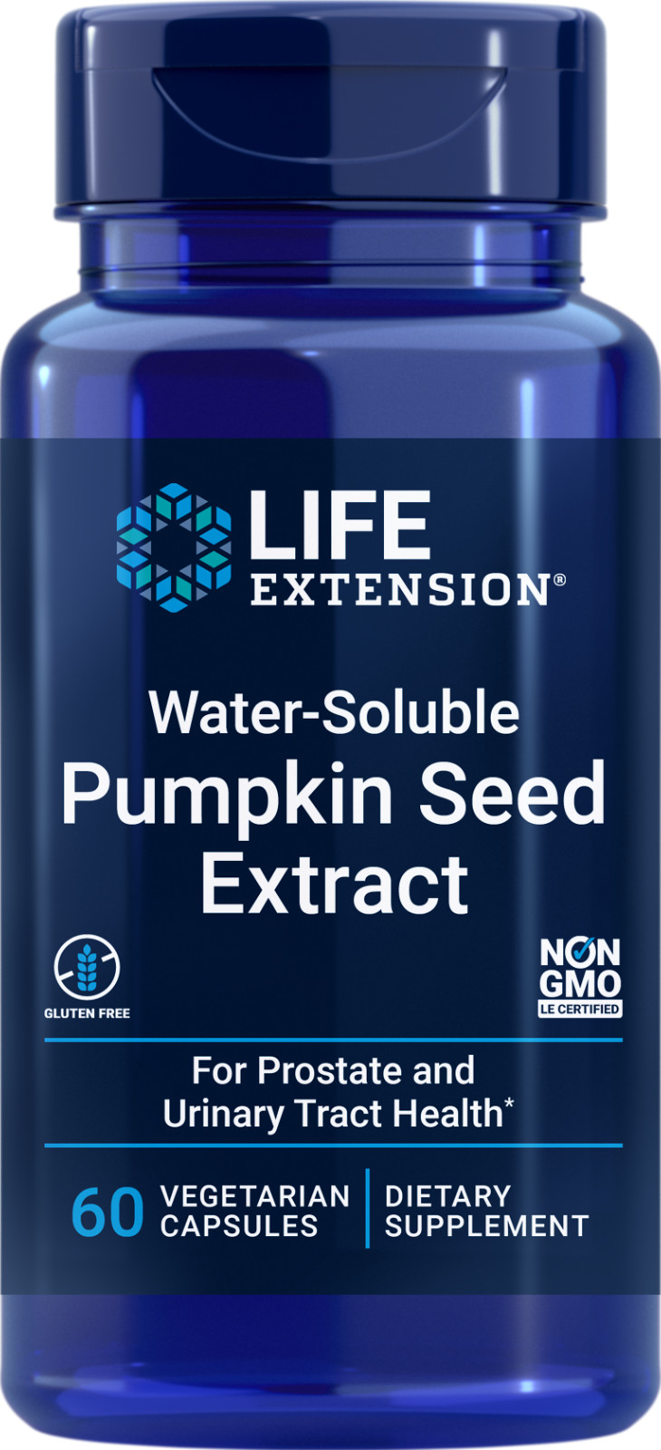 Life Extension WATER-SOLUBLE PUMPKIN SEED EXTRACT 60 VCaps