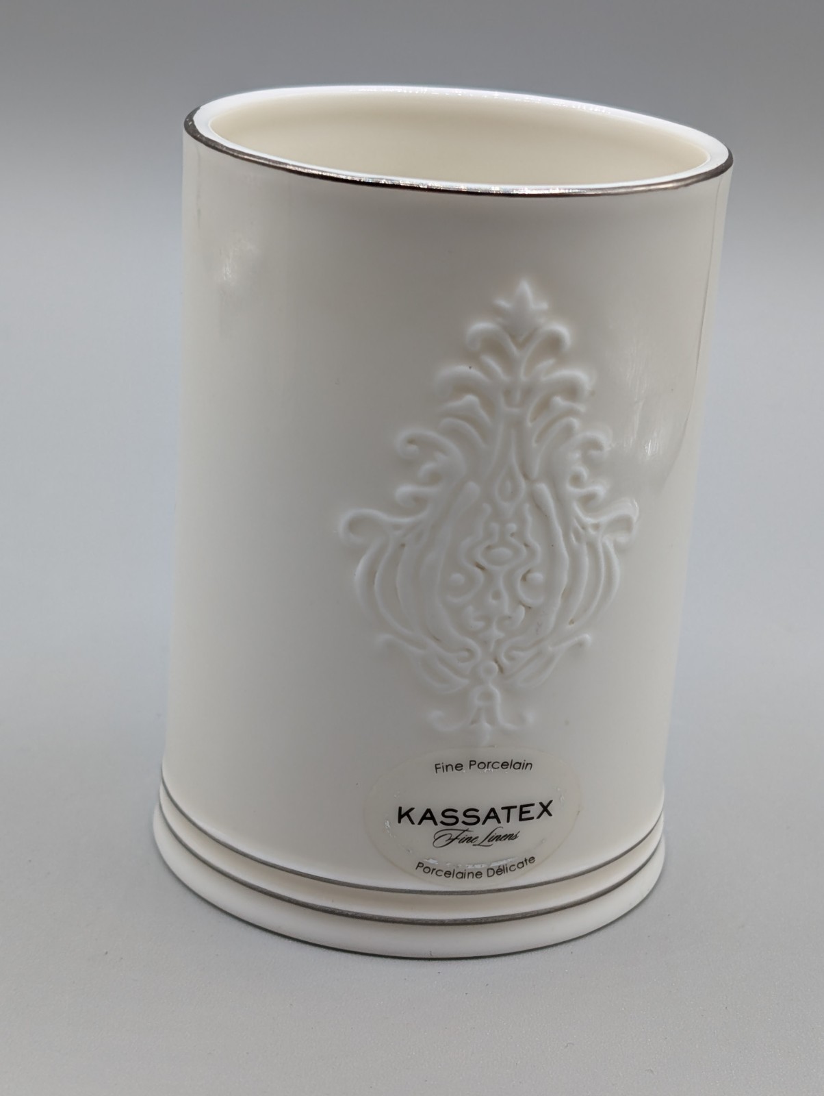 Kassatex Fine Porcelain Bathroom Tumbler
