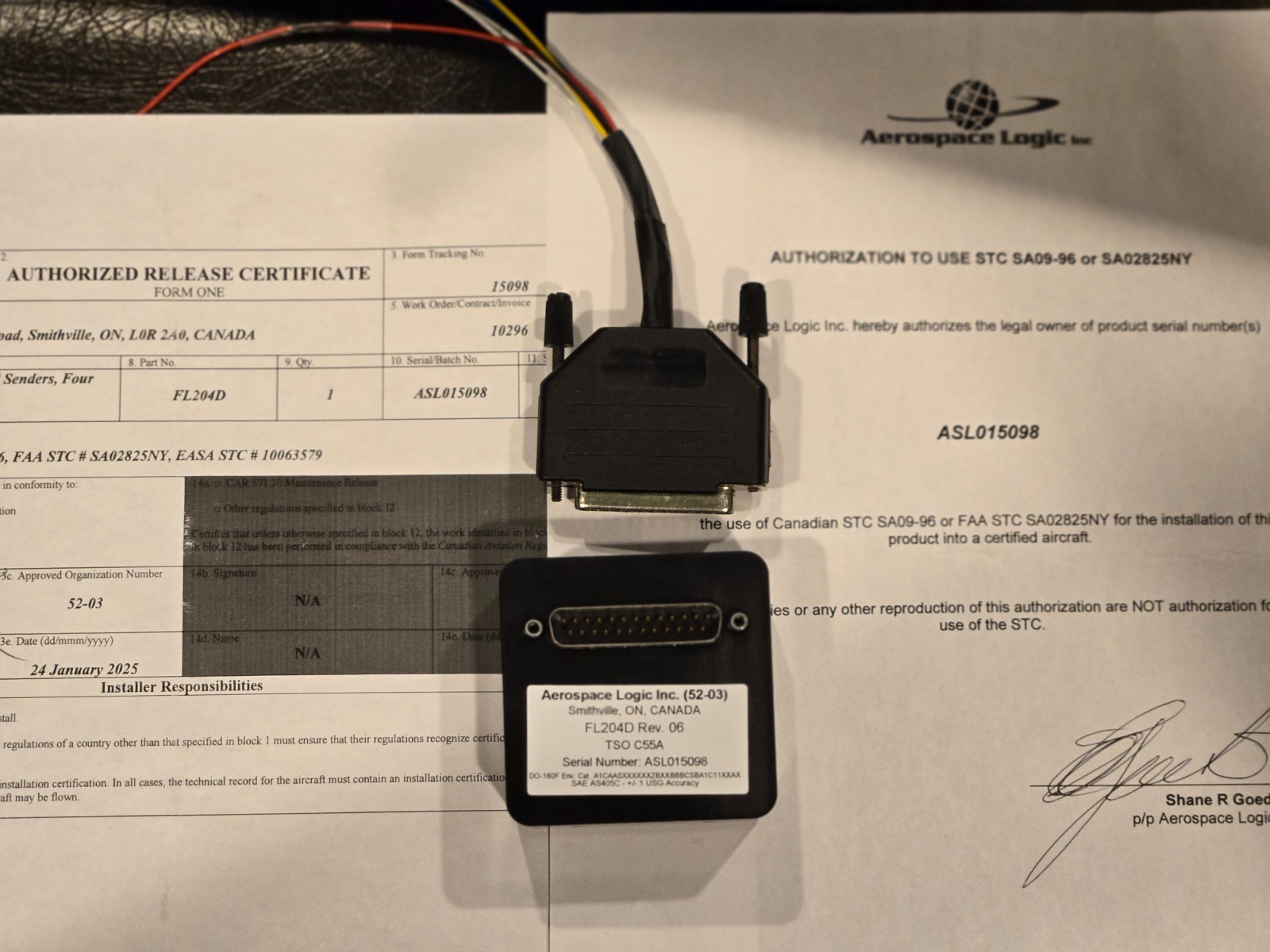 Aerospace Logic FL204D Four Tank Fuel Level Indicator For Cies Senders