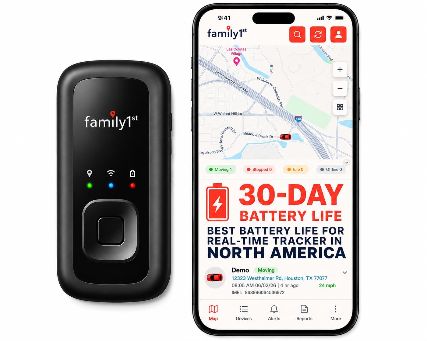Family1st Portable Automobile GPS Trackers for Vehicles, Cars, Loved Ones,...