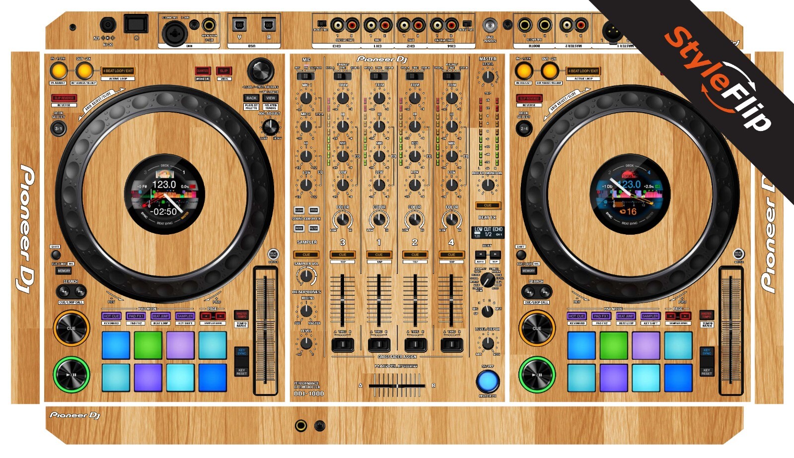 Pioneer DDJ-1000 Skin | Wood Design 5 | Protective Decal | StyleFlip Skins