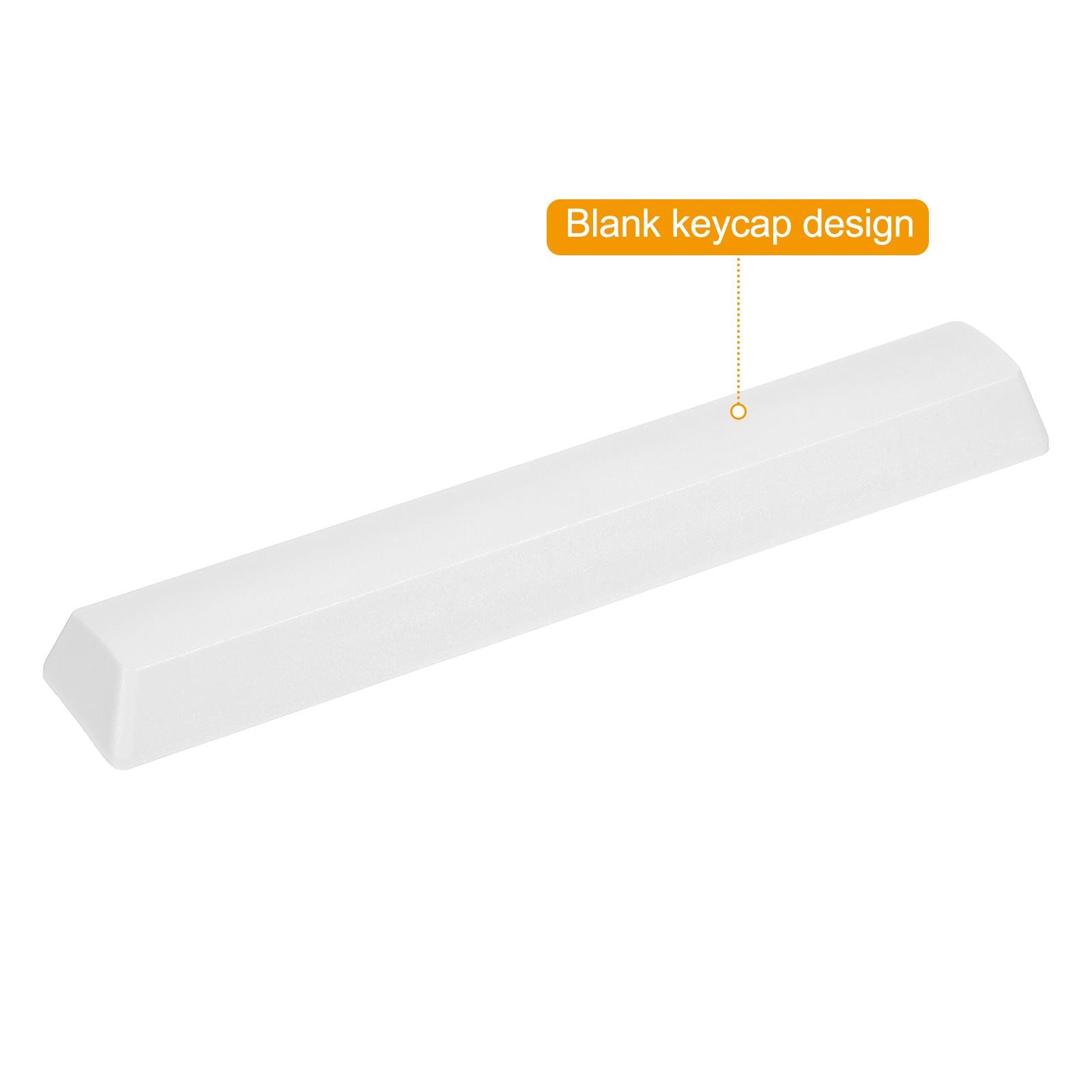 6.25u Spacebar Keycaps, MX Keyboard Replacement Universal PBT Mechanical, White