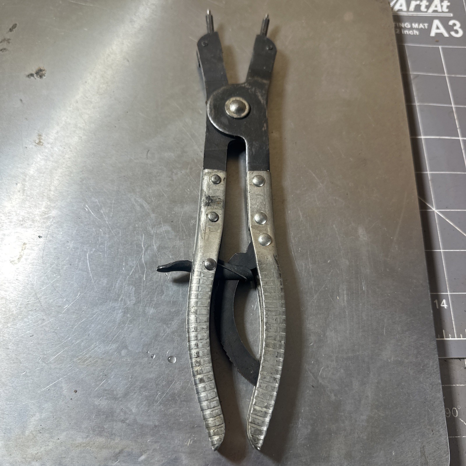 K-D TOOLS #456 EXTERNAL SNAP RING PLIERS INTERCHANGEABLE TIP 10” USA