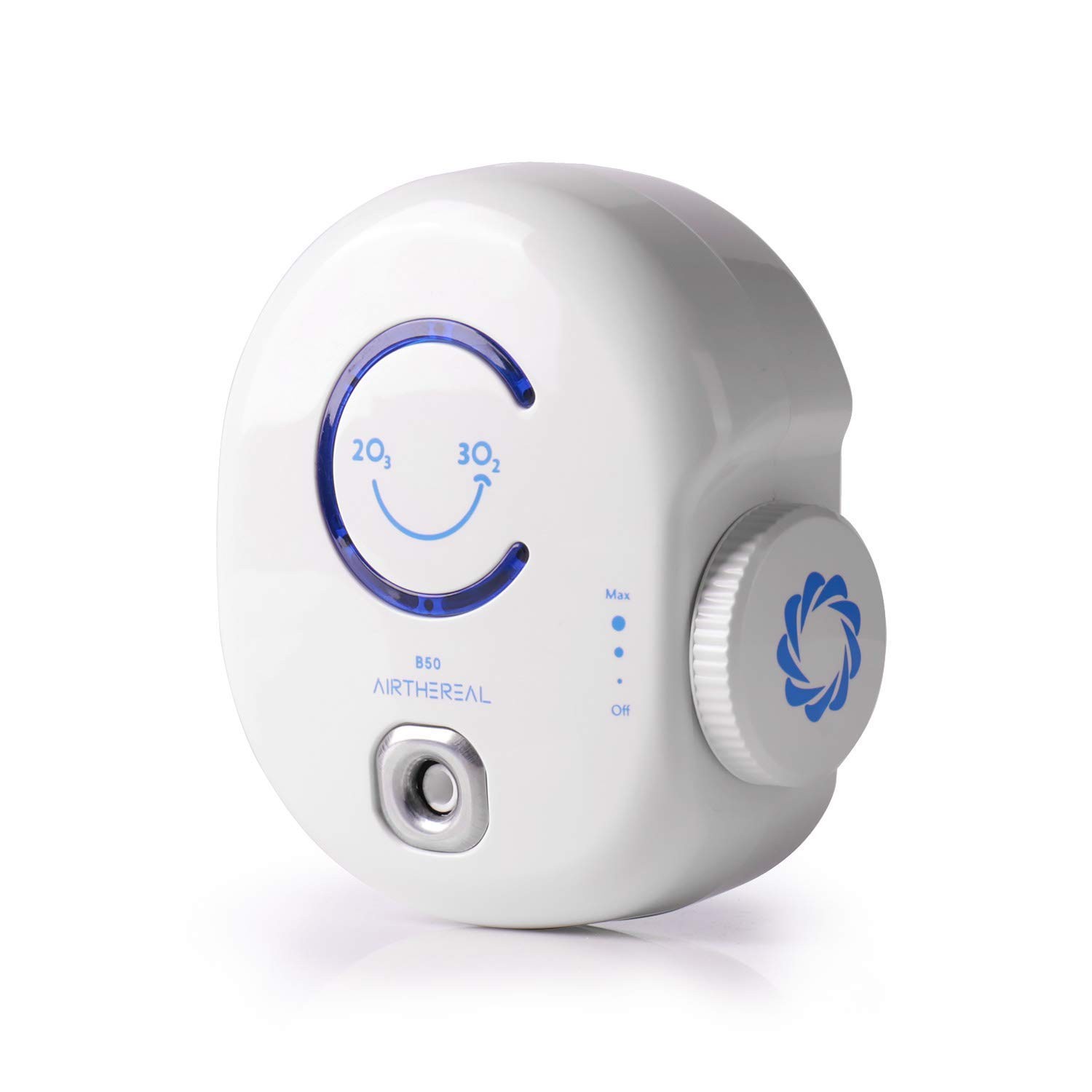 White Portable Ozone Generator for Odor Elimination in Small Spaces