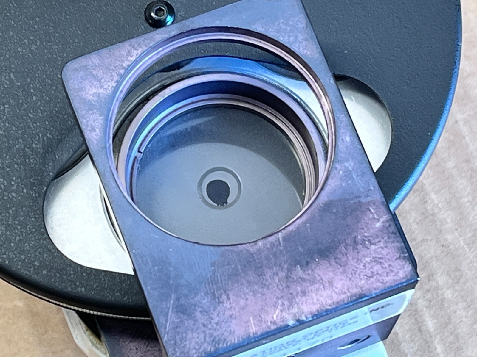 Hoffman Modulation Contrast Turret Condender on Nikon Diaphot Condenser Mount