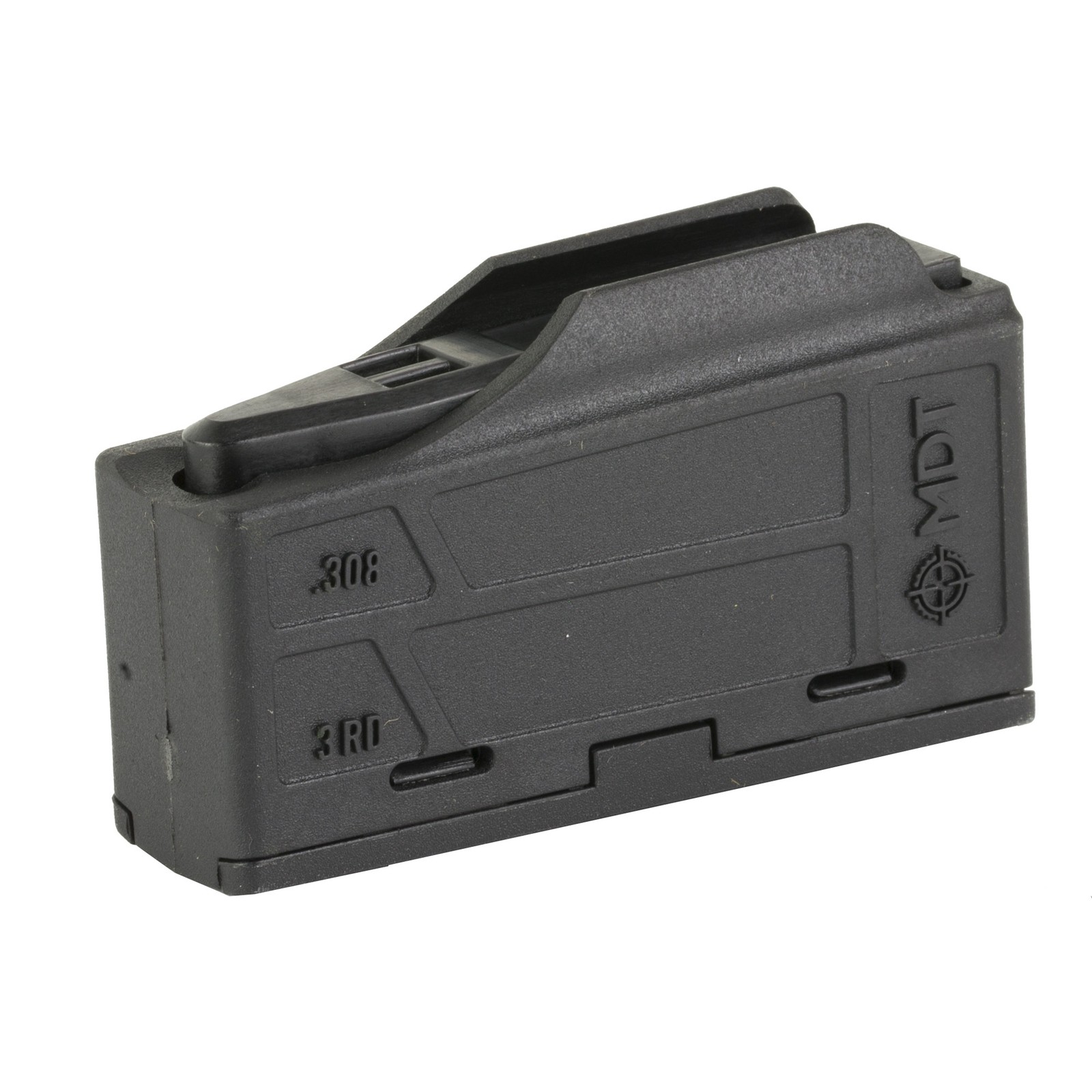MDT AICS Pattern Magazine 308 Win 6.5 Creedmoor 3-Round Polymer Black 105089