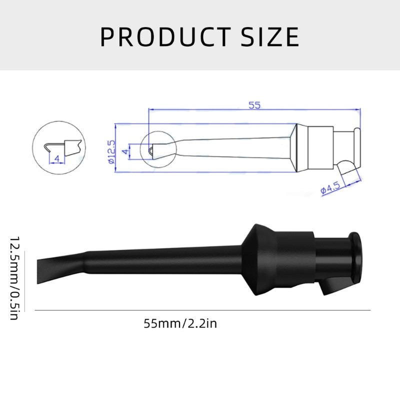 Grabber Probe for Electronic Component Testing Mini Hook Test Clip Test Leads