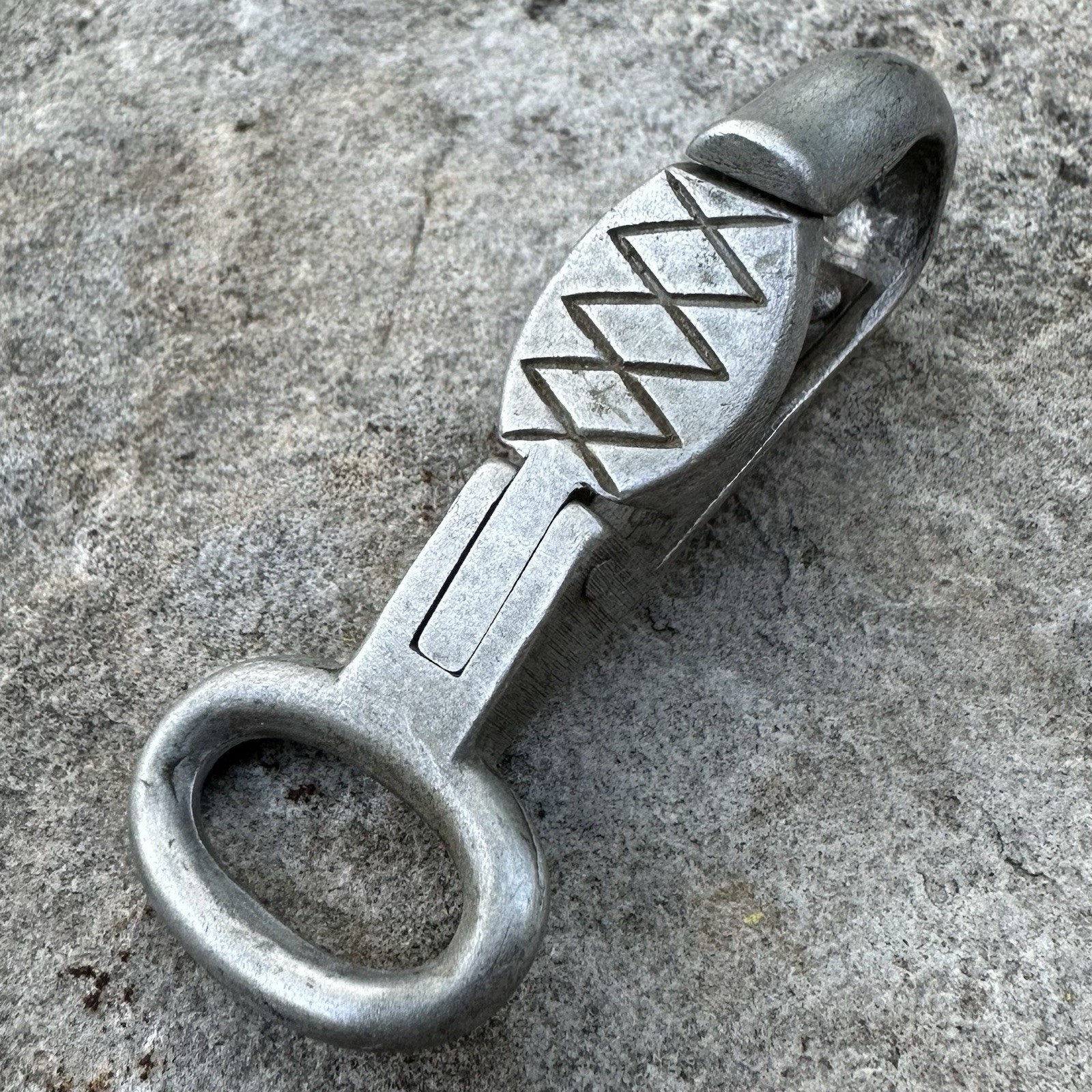 ORIGINAL WWII WW2 German Wehrmacht Aluminum Canteen Strap Hook Clip Feldflasche