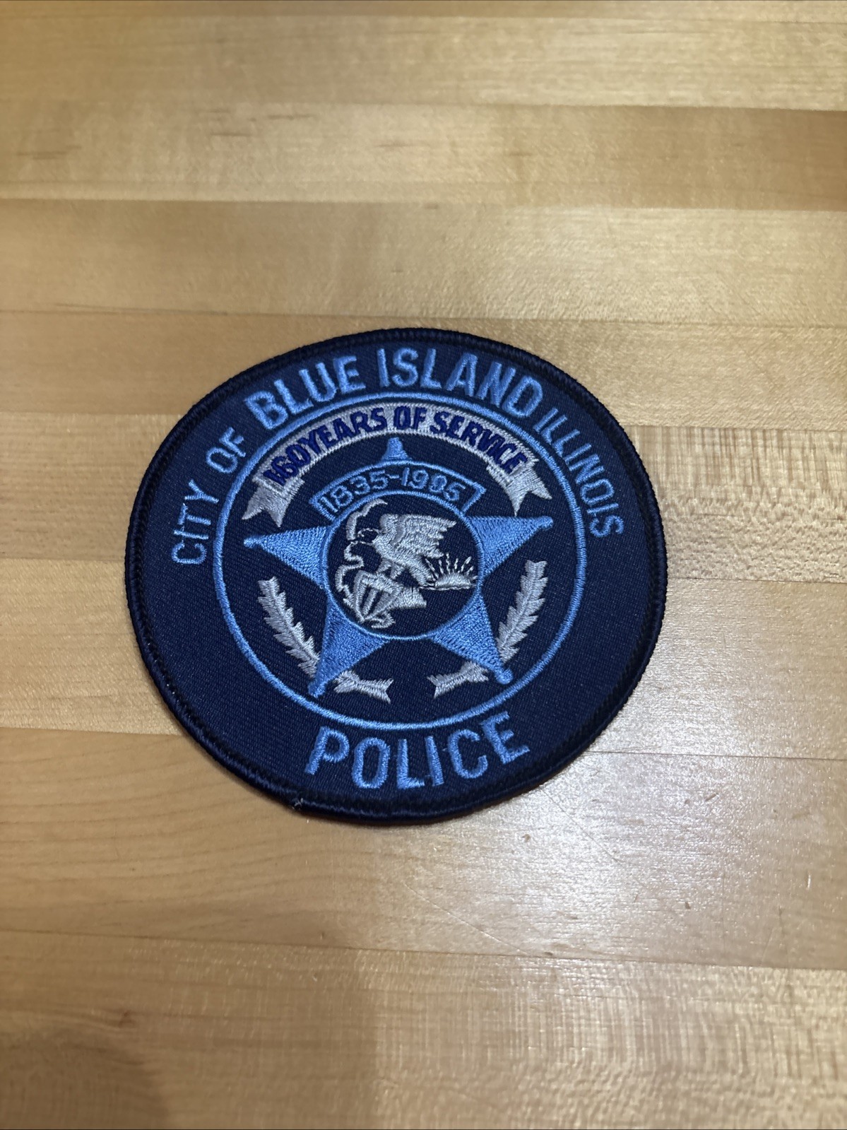 City of Blue Island Police (Illinois) 150th Anniversary Service Shoulder Patch
