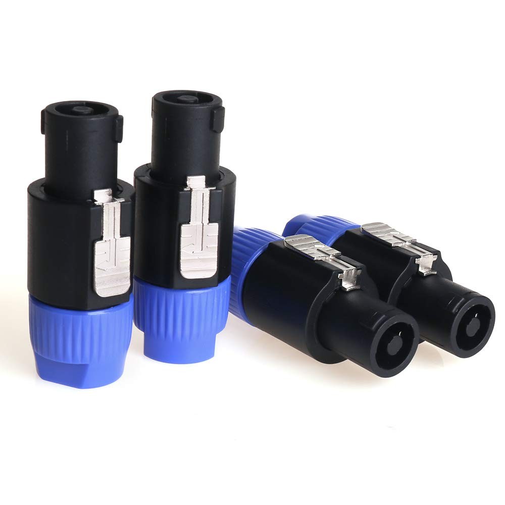 NANYI NL4FC speakon Cable Crown Amplifier, Audio Speaker Plug NL4FC-4Pack